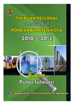 Regional Overview Based On 20102013 GRDP - Book 4 Sulawesi Island