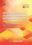 Hasil Pendaftaran Usaha/Perusahaan Sensus Ekonomi 2016 Provinsi Gorontalo