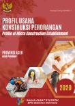 Profile Of Micro Construction Establishment Of Aceh Province, 2020