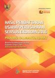 Hasil Pendaftaran Usaha/Perusahaan Sensus Ekonomi 2016 Provinsi Kalimantan Barat