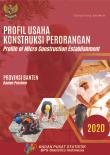 Profile Of Micro Construction Establishment Of Banten Province, 2020