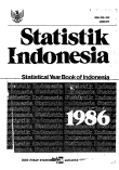 Statistical Yearbook of Indonesia 1986