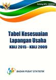 Tabel Kesesuaian Lapangan Usaha KBLI 2015 - KBLI 2009