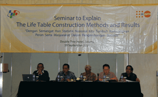BPS mengadakan Seminar to Explain the Life Table Contruction Methods and Result
