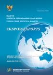 Buletin Statistik Perdagangan Luar Negeri Ekspor Menurut Kelompok Komoditi dan Negara, Juli 2016