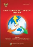 Analysis Of Export Commodity 2005-2011 Agriculture, Industry, And Mining Sectors