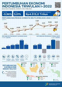 Pertumbuhan Ekonomi Indonesia Triwulan I-2022