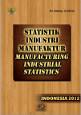 Statistik Industri Manufaktur Indonesia 2012 Bahan Baku