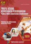 Profil Usaha Konstruksi Perorangan Provinsi Sulawesi Utara, 2020