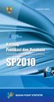 Katalog Publikasi Dan Database SP 2010