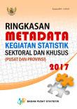 Summary Of Sectoral And Special Statistics Activity Metadata (National And Province) 2017