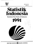 Statistical Yearbook Of Indonesia 1991