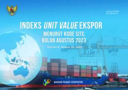 Index Of Export Unit Value By SITC Code, August 2023