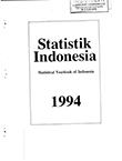 Statistical Yearbook of Indonesia 1994