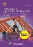 Profile Of Micro Construction Establishment 2016 Bengkulu Province
