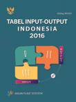 Input - Output Tables Of Indonesia 2016