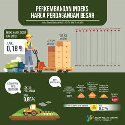 June 2019, General Wholesale Prices Index Non-Oil And Gas Increased 0.18%