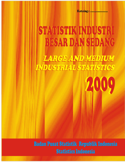 Large And Medium Industrial Statistics Indonesia 2009