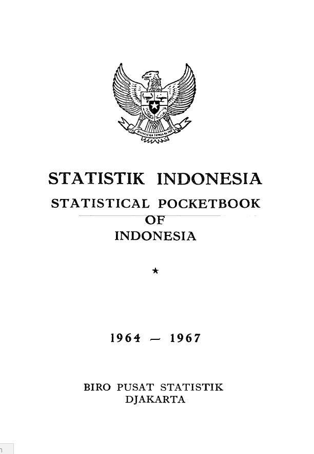 Statistical Pocketbook  of Indonesia 1964-1967