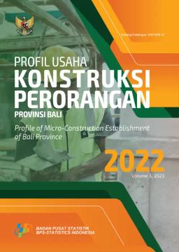 Profil Usaha Konstruksi Perorangan Provinsi Bali, 2022