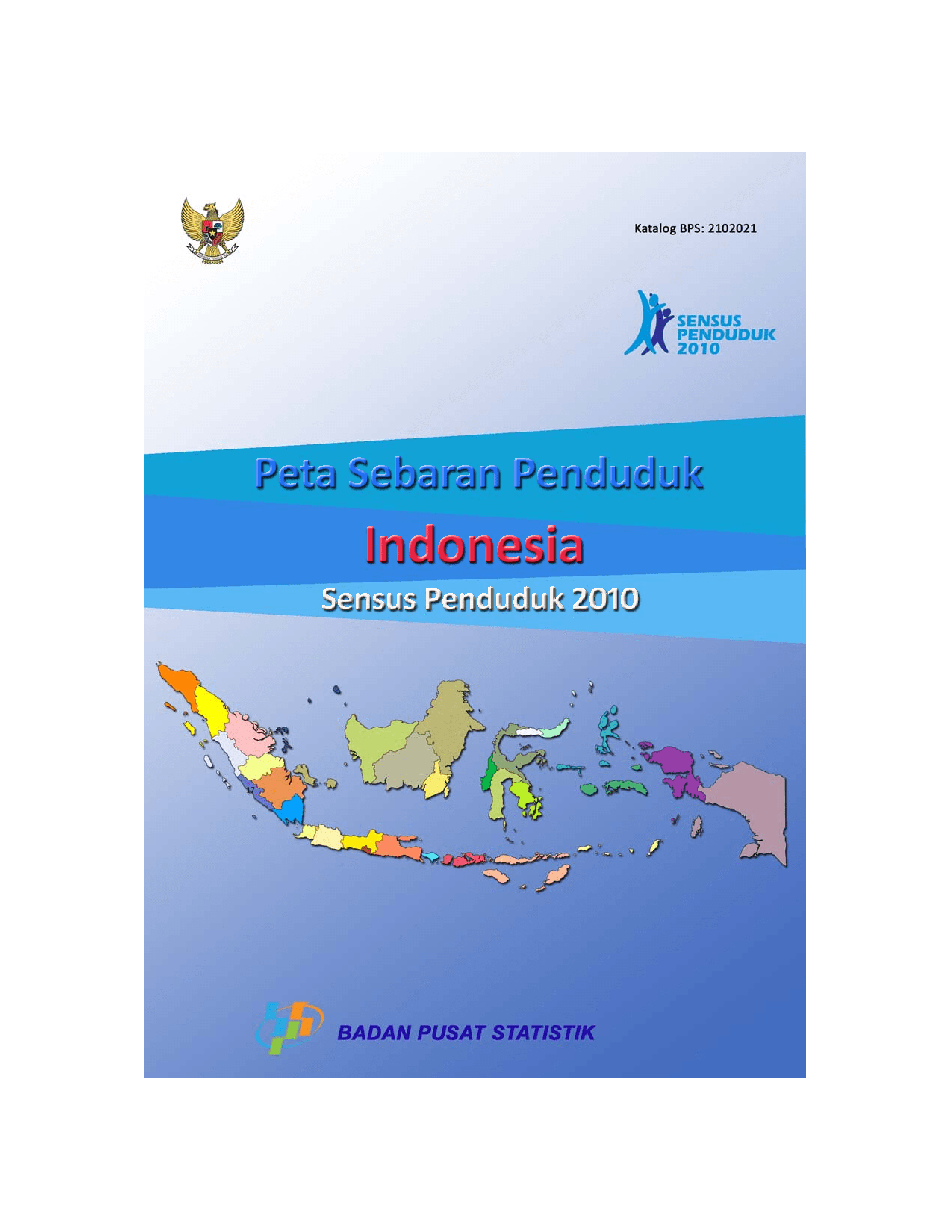 Indonesia Population Distribution Publication Population Census
2010